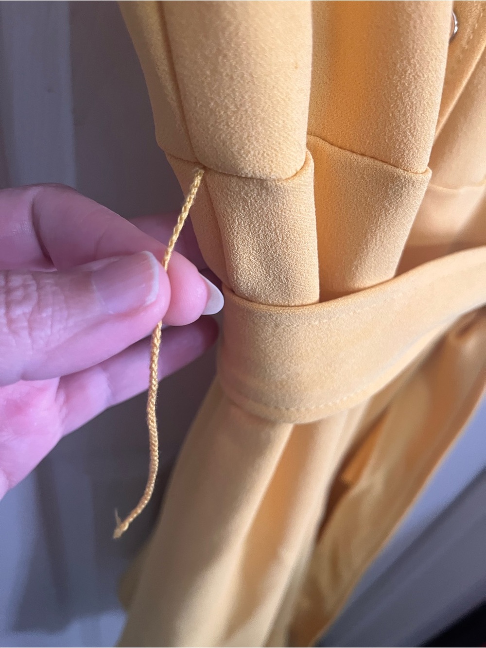 Tommy Hilfiger Mustard Short-Sleeve Wrap Midi Dress Size 4 - Picture 10 of 12